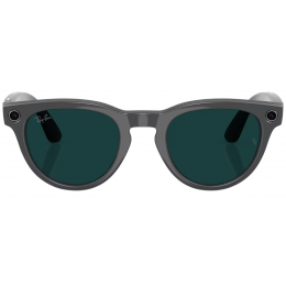 Умные очки Ray-Ban Meta* Headliner Gen 2 Shiny Asteroid Grey, Фотохромные линзы Clear to Emerald Transitions (RW4013), размер M